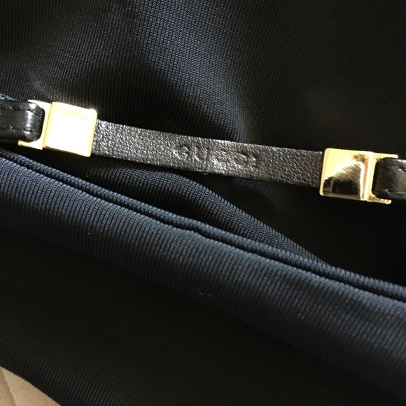 Vintage TOM FORD Era GUCCI Black Jersey Cowl Drape Back Top 44 - Picture 3 of 8